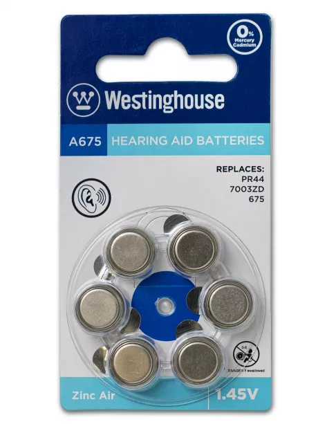 батарейка Westinghouse ZA675/PR44 12шт. 