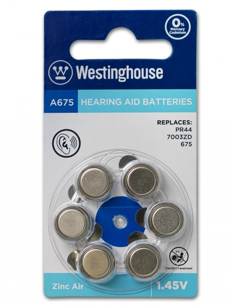 батарейка Westinghouse ZA675/PR44 18шт. 