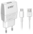 зарядное устройство EMY MY-A101 + кабель USB - micro USB white