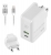 зарядное устройство LDNIO A4403C PD+Auto-id Fast Travel Charger + кабель USB - Lightning white