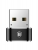 адаптер Baseus Mini Type-C female to USB male adapter converter black