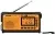 портативный походный радиоприемник XHDATA D-608WB black orange