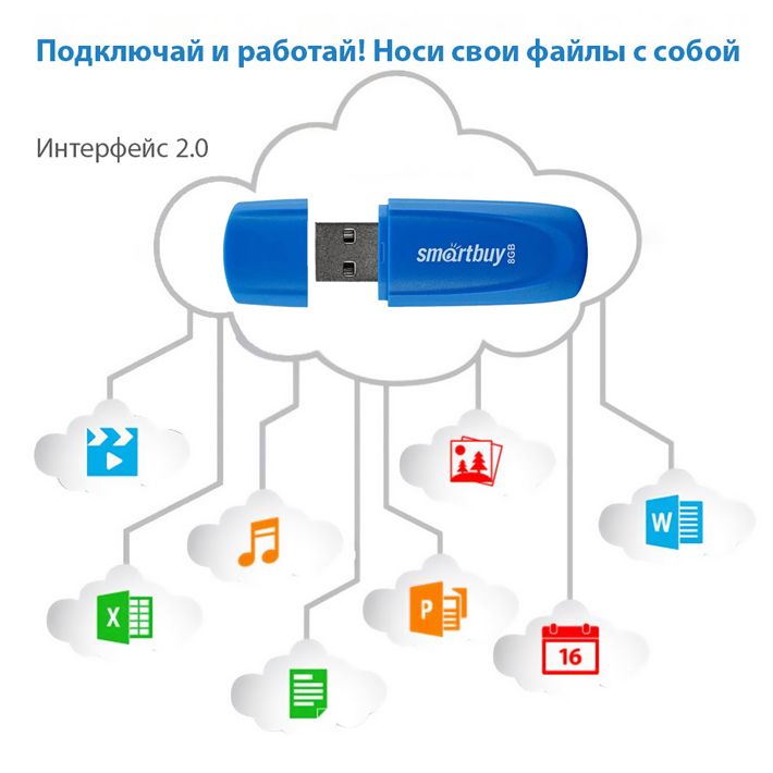 флешка USB SmartBuy Scout 8GB