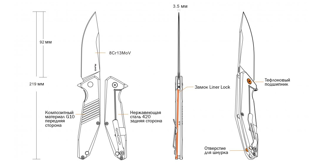 складной нож Ruike D191